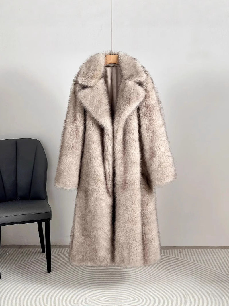 Women's Luxury Faux Fur Coat