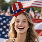 Independence Day novelty plush mini top hat headband