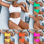 Women's Asymmetrical Ribbed Bikini