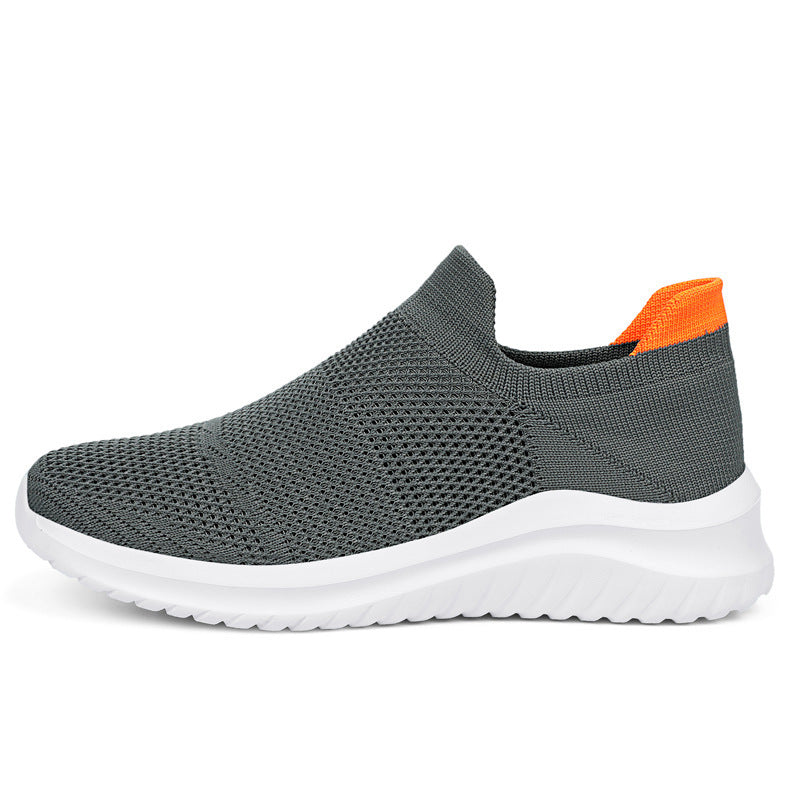 Breathable Women's Slip-On Sport Sneakers with Elastic Feel