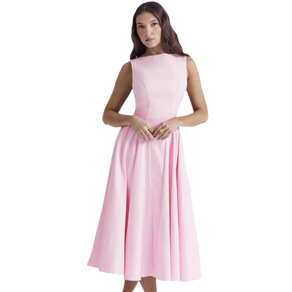 Women's A-Line Cocktail Dress with Waist Detail