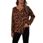 Women's Leopard Print Shirt Blouse