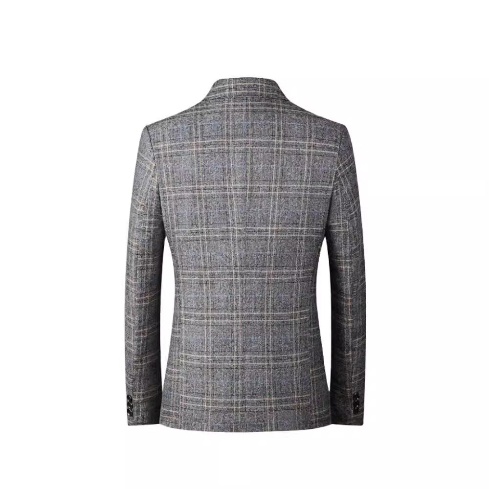 Women's Elegant Plaid Blazer