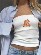 Women's Bandeau Top with Sporty France Design