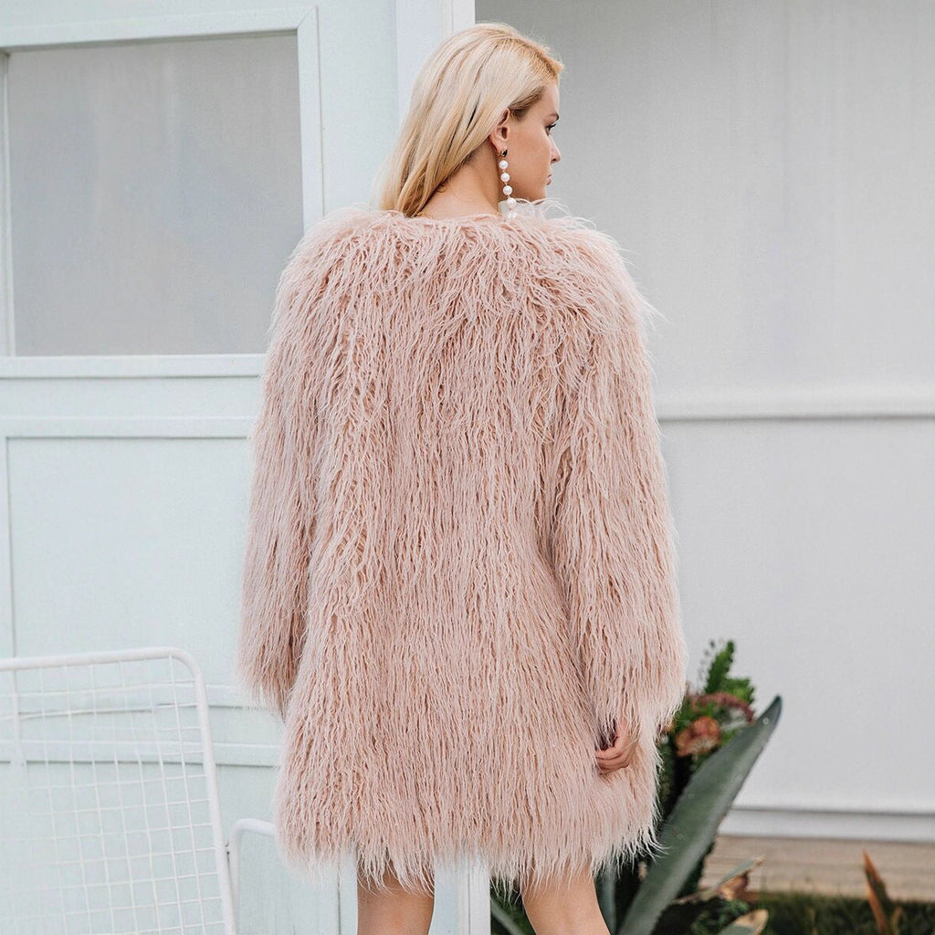 Women's Cozy Long Faux Fur Coat