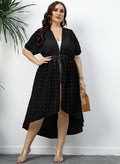 Women's Elegant Beach Cover-Up with Transparent Structure