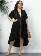 Women's Elegant Beach Cover-Up with Transparent Structure