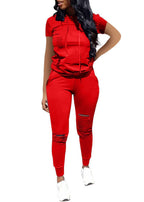 Women's Jogging Suit with Stylish Zipper Details and Sporty Fit