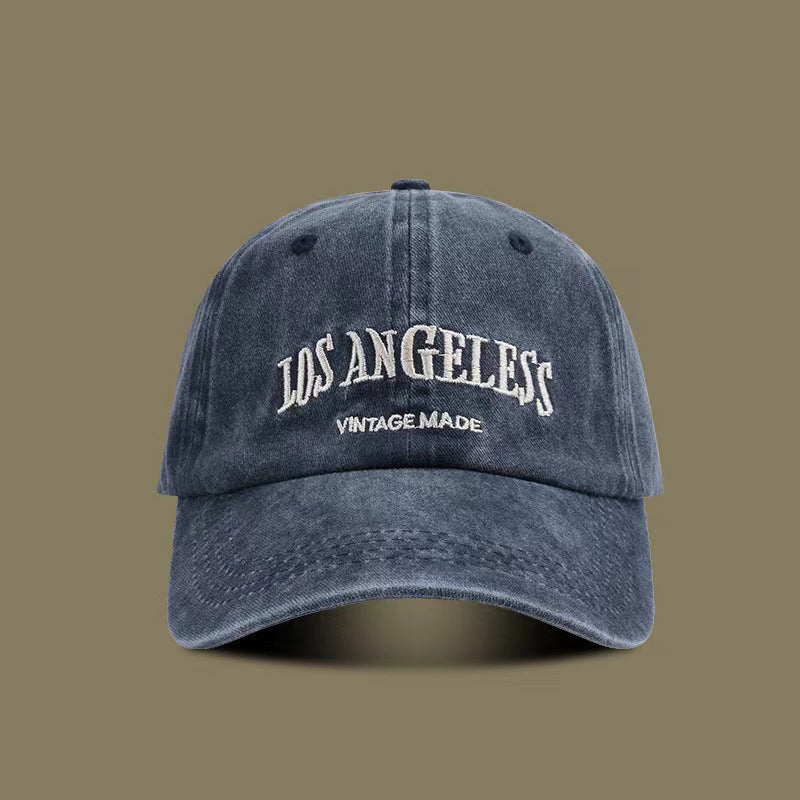 Men's Vintage-Inspired Distressed Baseball Cap