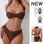 Women's Bandeau Bikini with Decorative Knot