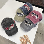 Men's Distressed Vintage-Inspired Baseball Cap