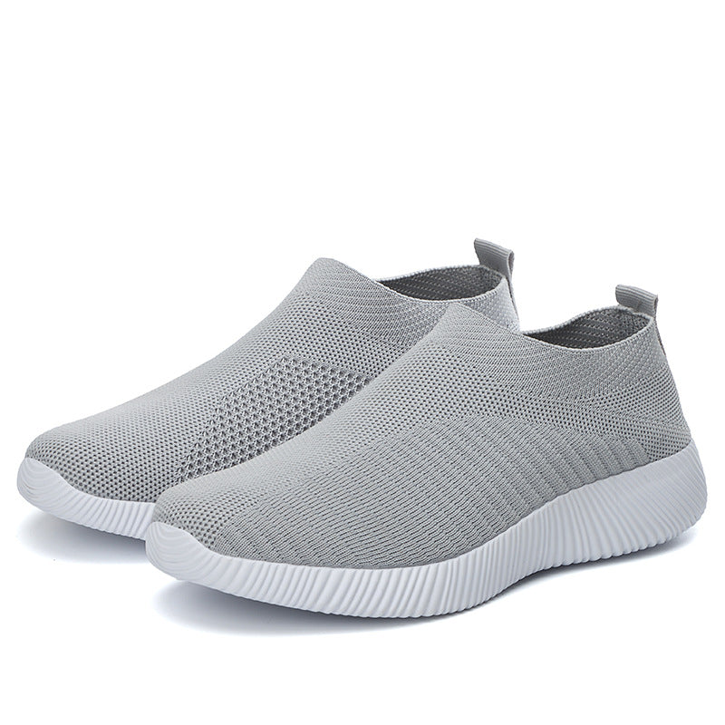 Women's Breathable Slip-On Sneakers with Elastic Upper