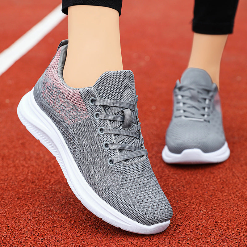 Women's Breathable Running Sneakers with Flexible Upper