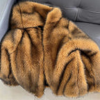 Women's Luxury Faux Fur Coat