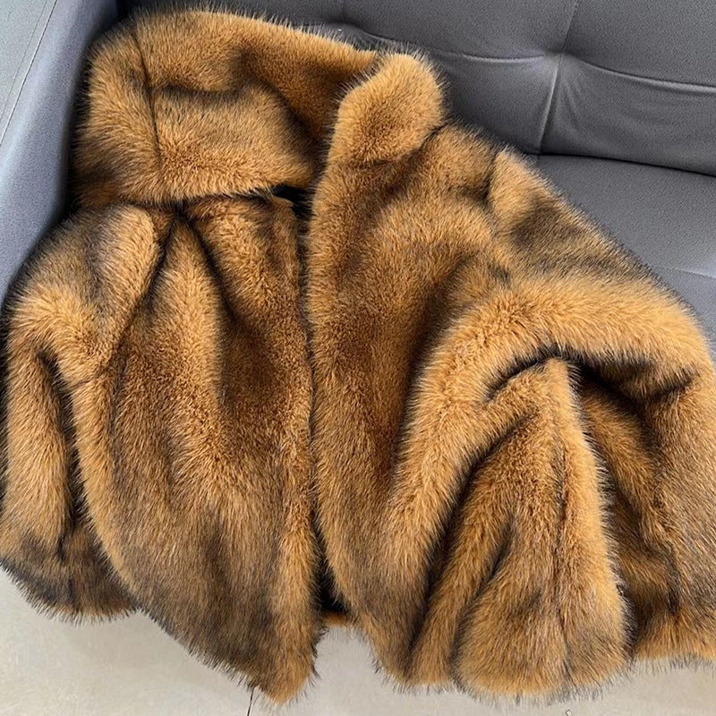 Women's Luxury Faux Fur Coat