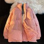 Women's Down Jacket with Soft Lining and High Collar