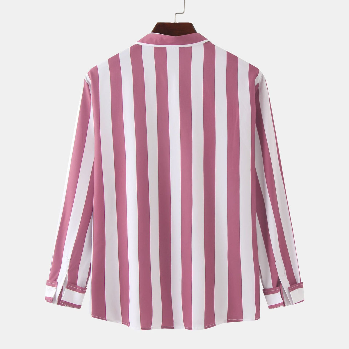 Women's Long-Sleeve Shirt with Classic Stripes and Comfortable Fit