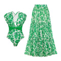 Women's Swimsuit and Wrap Skirt Set
