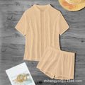 Women's Leisure Suit with Airy Knit Design