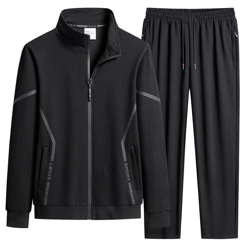 Men's Performance Zip-Front Track Jacket and Jogger Set