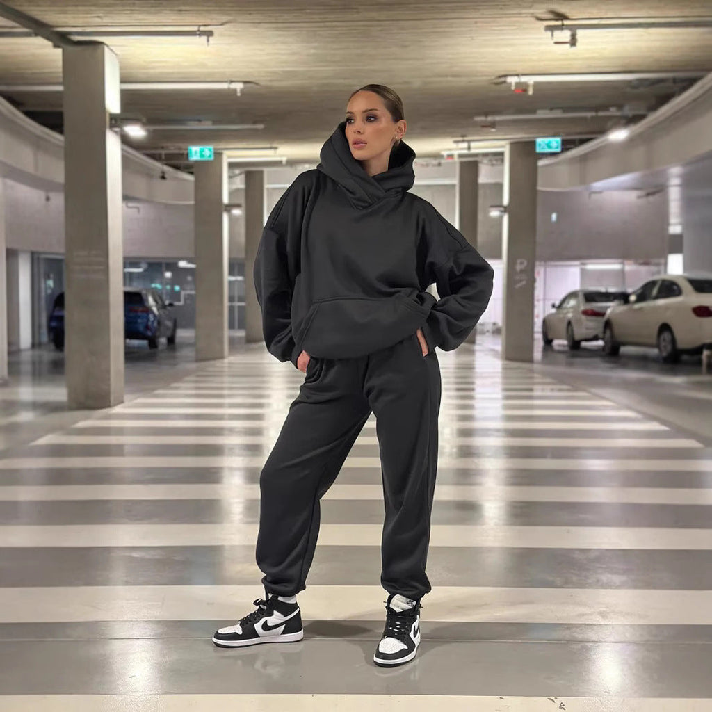 Women's Cozy Oversized Hoodie and Jogger Set