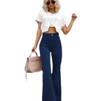 Women's High-Waisted Flared Jeans