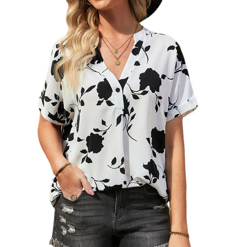 Women's Floral Design Blouse