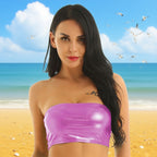 Women's Shimmering Metallic Bustier