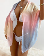 Women's Airy Beach Kimono in Lightweight Fabric