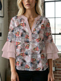 Women's Blouse with Beautiful Floral Design