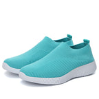 Women's Breathable Slip-On Sneakers with Elastic Upper