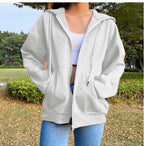 Women's Comfortable Hooded Jacket with Pockets