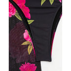 Women's Swimsuit Set with Elegant Wrap Skirt