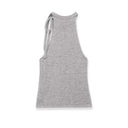 Women's Sleeveless Top with Knot Detail