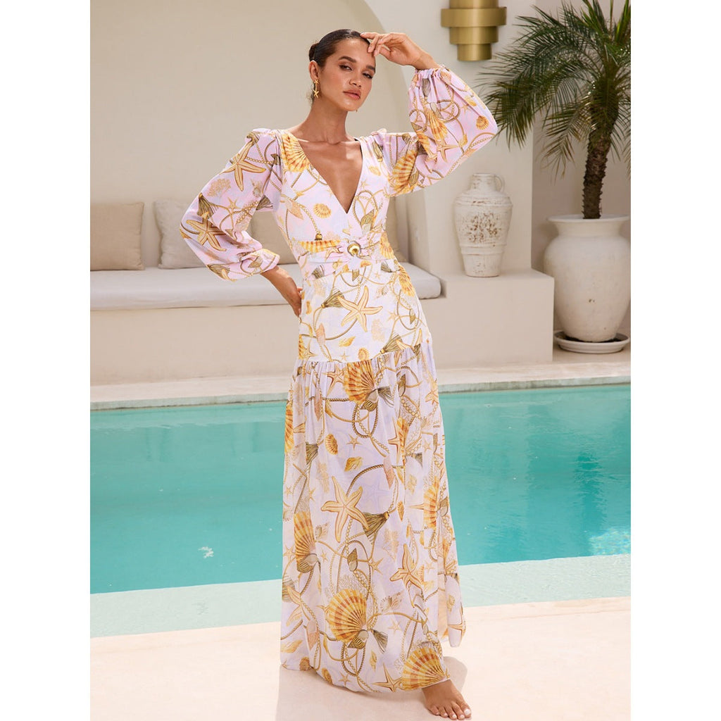 Women's Swimsuit and Maxi Skirt Set
