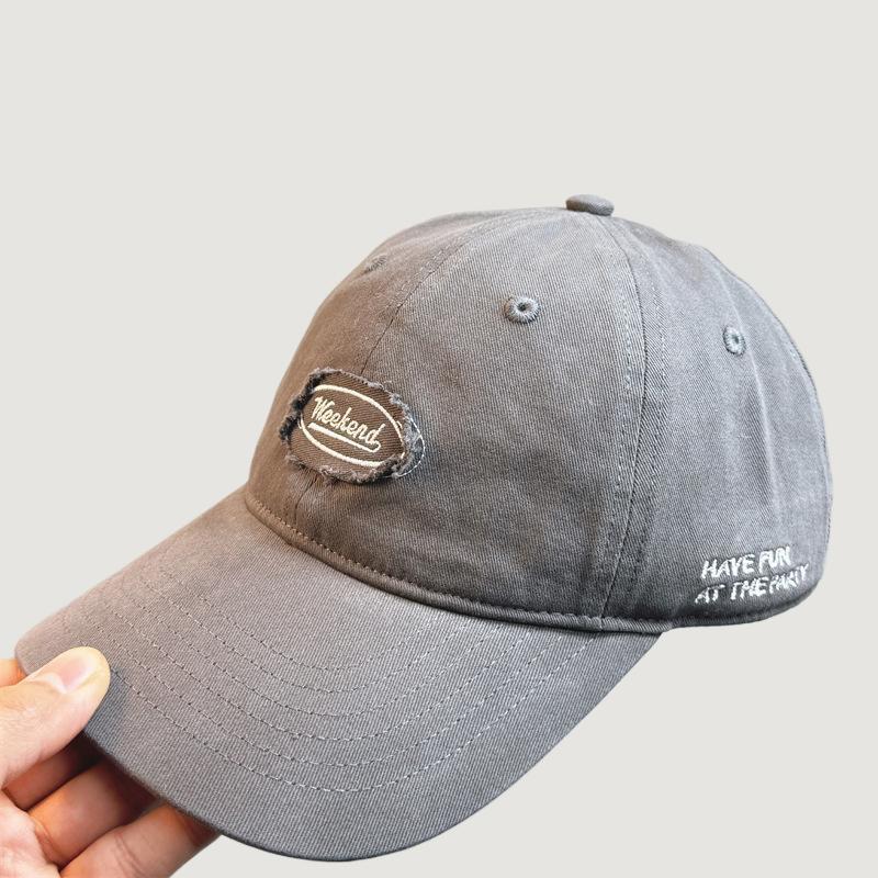 Men's Casual Distressed Embroidered Baseball Cap