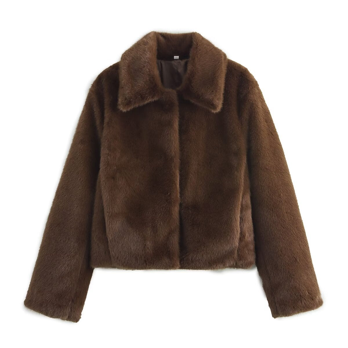 Women's Elegant Soft Short Jacket with Teddy Lining
