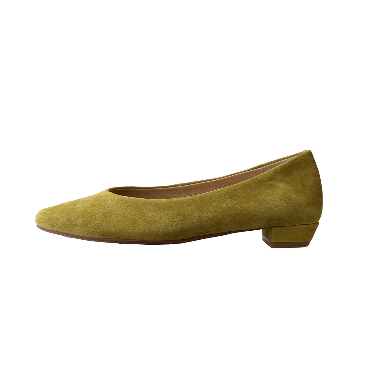 Women's Suede Ballet Flats with Cushioned Insole