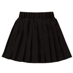 Women's Pleated Skirt with Elastic Waistband