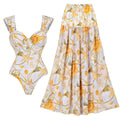 Women's Swimsuit and Maxi Skirt Set