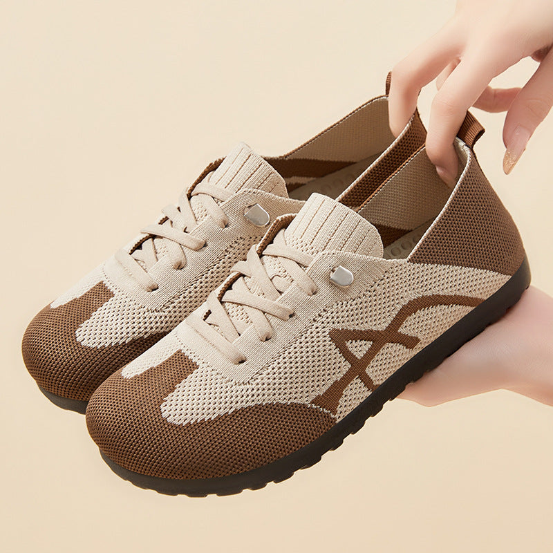 Women's Breathable Casual Sneakers with Elastic Upper