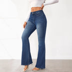 Women's High-Waisted Flared Jeans with Modern Fit