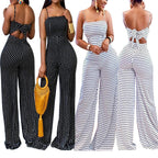 Casual Wide-Leg Jumpsuit with Back Detail