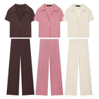 Women's High-Waisted Wide-Leg Pants