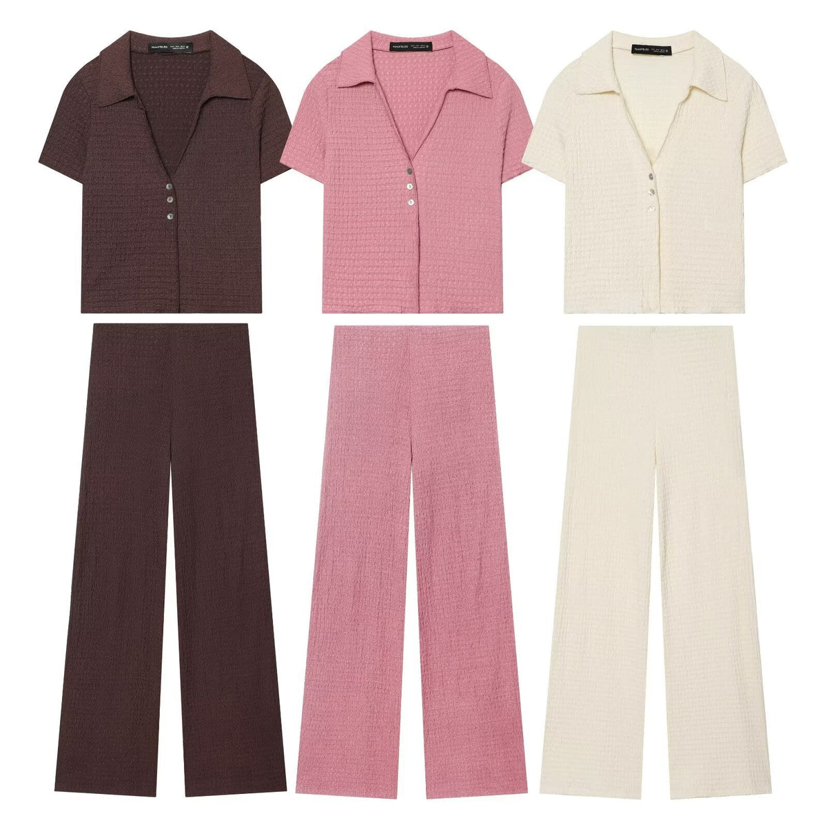 Women's High-Waisted Wide-Leg Pants