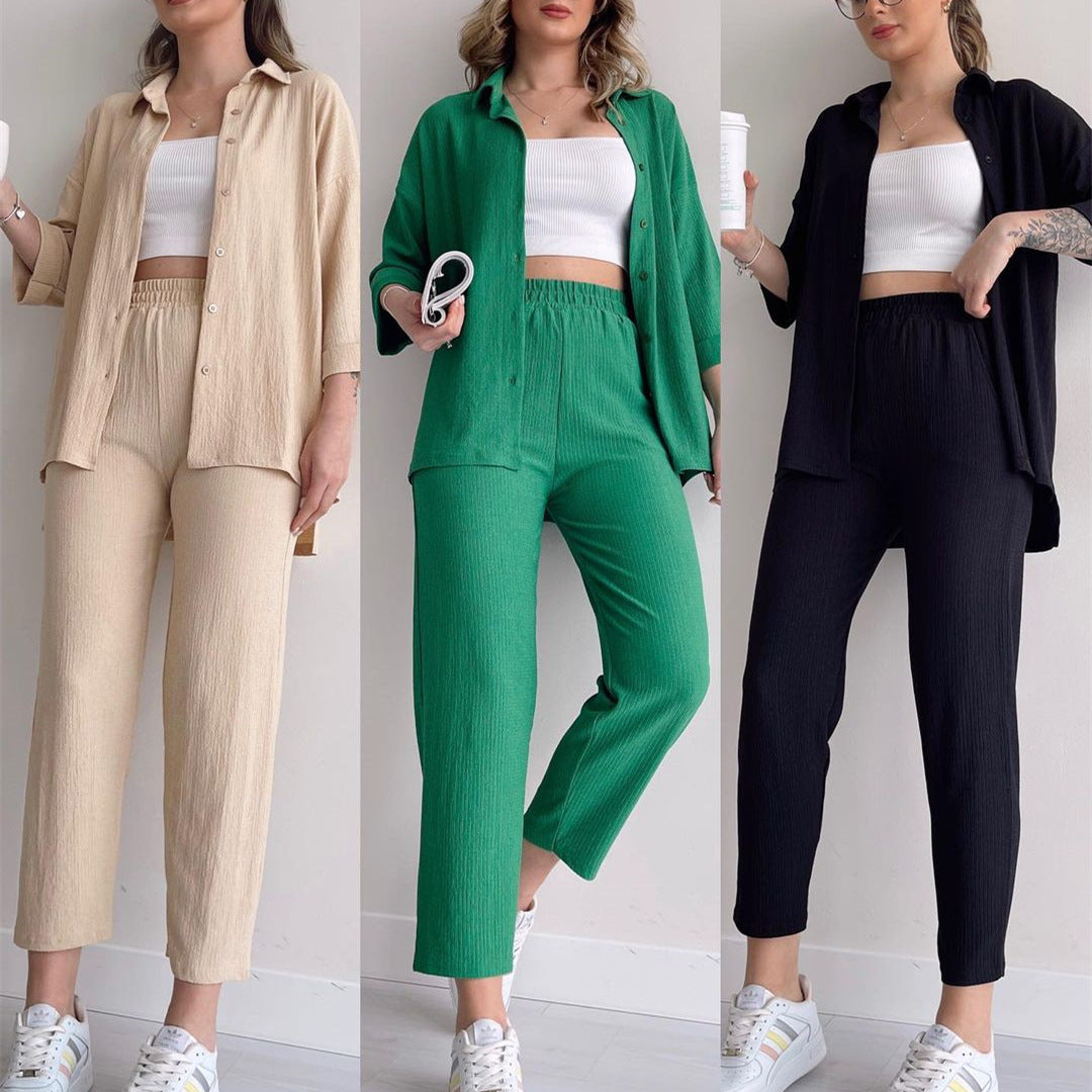 Women's Airy Leisure Ensemble in Breathable Fabric