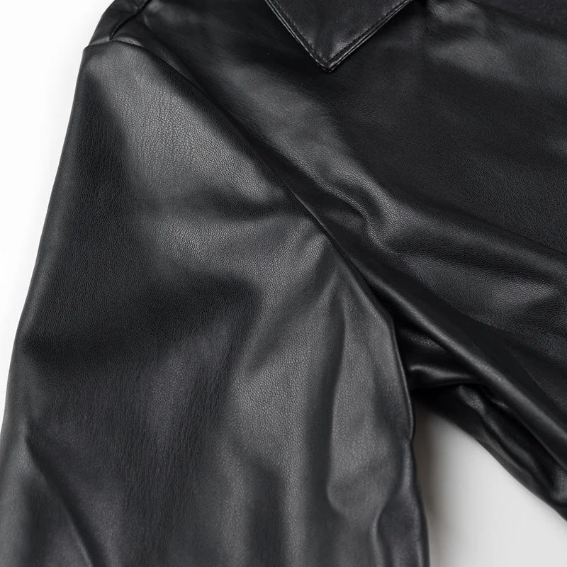 Women's Faux Leather Coat