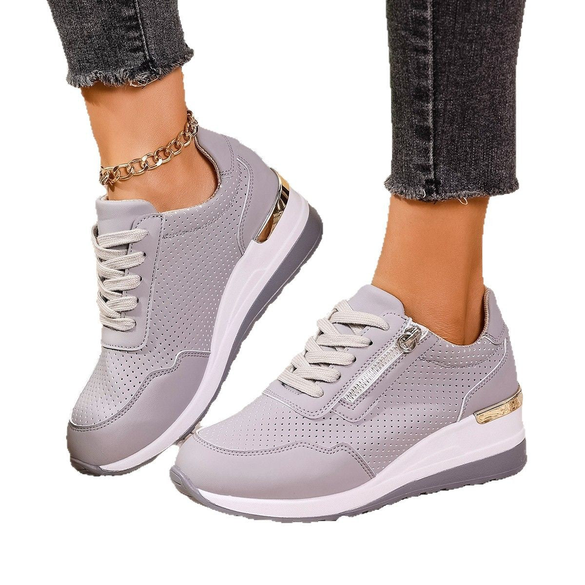 Women's Breathable Sneakers with Fashionable Accents