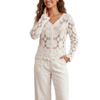 Women's Delicate Crochet Cardigan