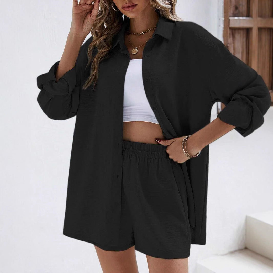 Women's Casual Short-Sleeve Jumpsuit